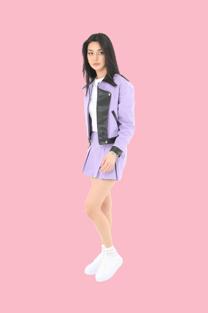 Regular Fit Purple Women's Jacket