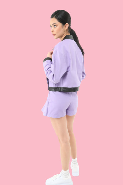 Regular Waist Purple Skort